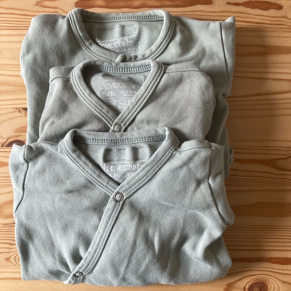 L’ovedbaby Organic 3-6m bundle in Seafoam